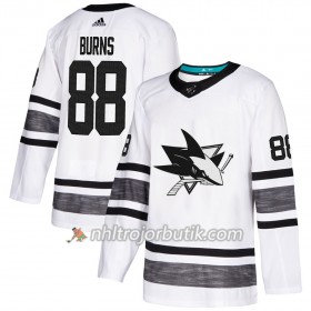 Män Ishockey San Jose Sharks tröja Brent Burns 88 Vit 2019 All-Star Adidas Authentic
